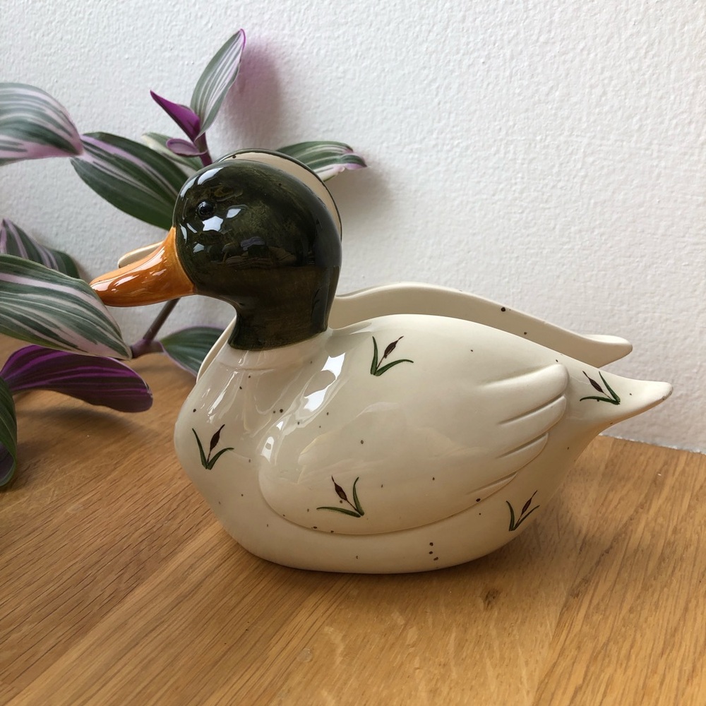 Vintage Otagiri Japan Ceramic Duck Napkin Holder Cottagecore